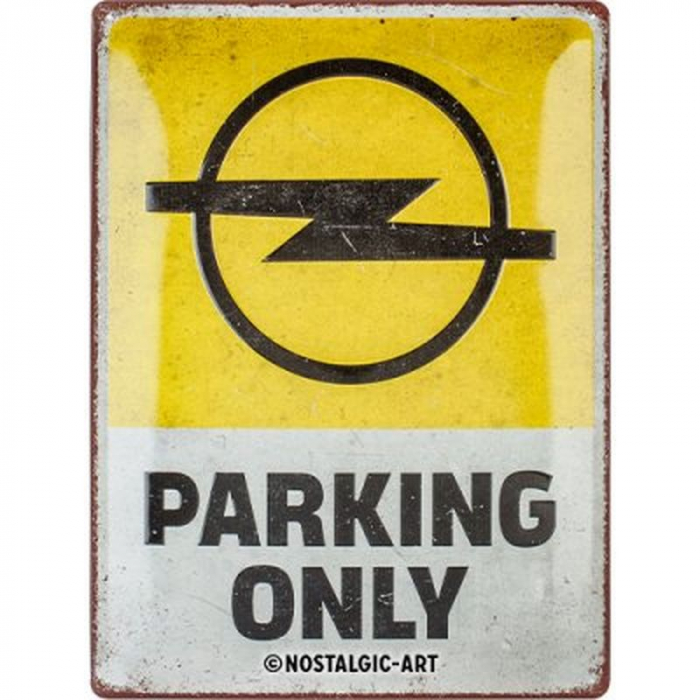Blechschild Opel Parking 1